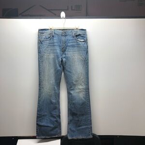 American Eagle low rise slim boot.  These are 36/34